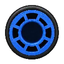 Diffuseur circulaire bleu et noir.webp